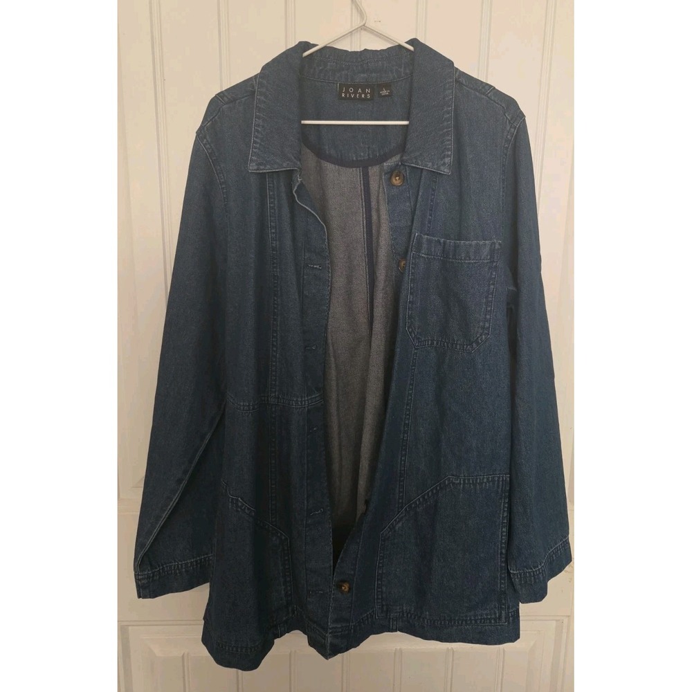 Joan Rivers Size Large Denim Jacket A674081